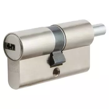 Цилиндр Cisa Astral ОА312-18.12, 40x40 мм, ключ/шток, цвет никель, без вертушки