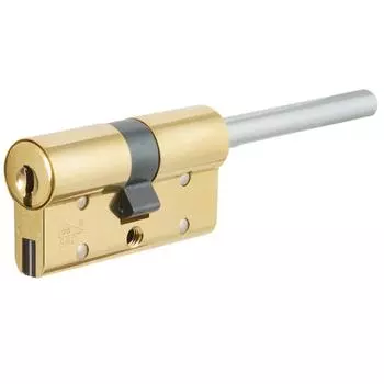 Цилиндр Cisa RS3 OL3S7-12.66, 35x10x25 мм, ключ/шток, цвет латунь, без вертушки