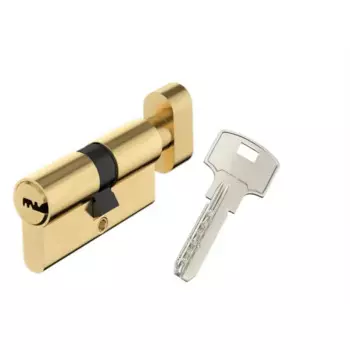 Цилиндр EDS-CYL 30x30 мм ключ/вертушка цвет латунь