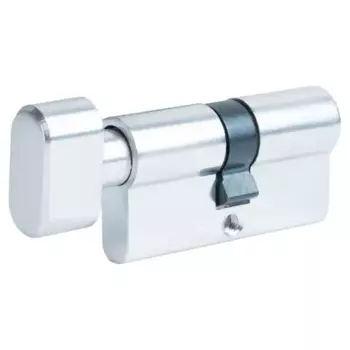 Цилиндр EDS-CYL 30x30 мм ключ/вертушка цвет хром