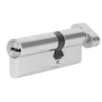 Цилиндр EDS-CYL 35x55 мм ключ/вертушка цвет хром