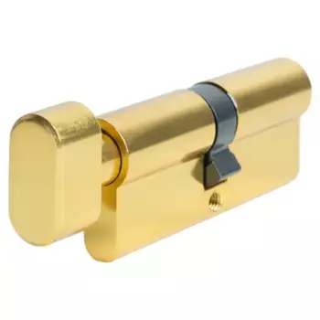 Цилиндр EDS-CYL 40x40 мм ключ/вертушка цвет латунь