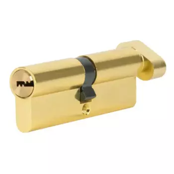 Цилиндр EDS-CYL 45x45 мм ключ/вертушка цвет латунь