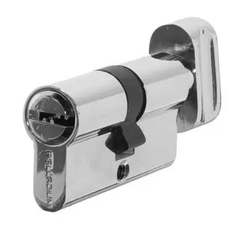 Цилиндр ключ/вертушка 30х30 хром, 2J07 60T01 CP