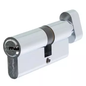 Цилиндр ключ/вертушка 30x40 хром, C BK CP
