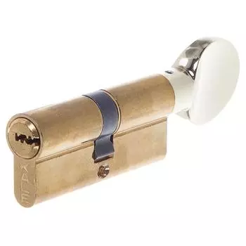 Цилиндр ключ/вертушка 35x35 золото164 SM/70