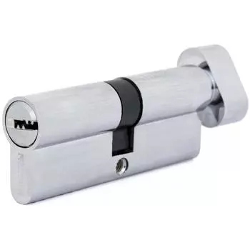 Цилиндр Palladium BK CP, 40х40, ключ/вертушка, цвет хромированный