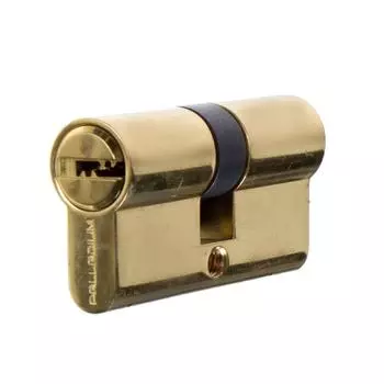 Цилиндр Palladium Palladium 2J07 60, 30x30 мм, ключ/ключ, цвет золото