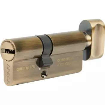 Цилиндровые механизмы Apecs Pro LM-70(30/40C)-C-AB 70 мм, ключ/вертушка, цвет бронза
