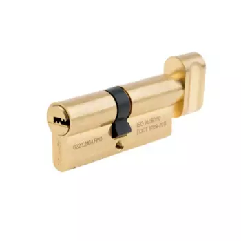 Цилиндровые механизмы Apecs Pro LM-70-C-G 70 мм, ключ/вертушка, цвет латунь