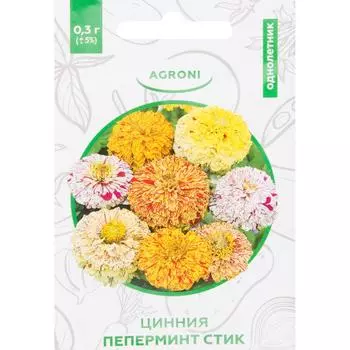 Цинния «Пепперминт Стик» XS