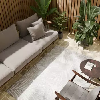 Циновка Дели 120x170 см полипропилен 84115_53211 цвет серый