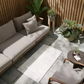 Циновка Дели 60x110 см полипропилен 84107_53211 цвет серый