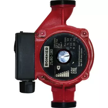 Циркуляционный насос Rommer 25/8 180 мм с гайками 1 1/2"