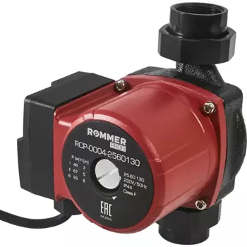 Циркуляционный насос Rommer Profi 25/6 130 мм с гайками 1 1/2"