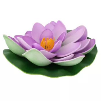 Цветок для водоема Ecotec Лотос пластик синий 10 см
