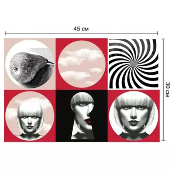 Deco-стикеры Фэйс арт 15x15 см