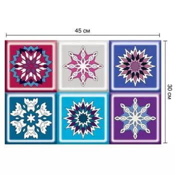 Deco-стикеры Фрактал 15x15 см