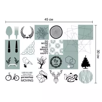 Deco-стикеры Сити сториз 15x15 см