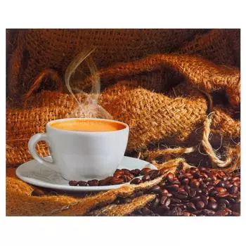 Картина без рамы 40x50 см Coffee