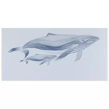 Декор «Марис Киты» 30х60 см цвет белый