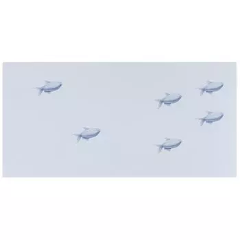 Декор Марис «Рыбки» 30х60 см цвет белый