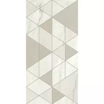 Декор настенный Azori Carlina 31.5x63 см сатинированный цвет серый