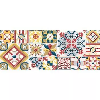 Декор настенный Azori «Festa Maiolica» 20.1x50.5 см разноцветный