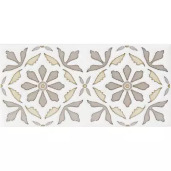 Декор настенный Kerama Marazzi Клемансо 7.4x15 см матовый цвет серо-бежевый