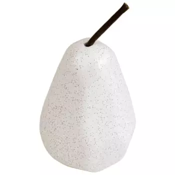 Декоративная фигура Dream River Груша керамика белый 8x15.3 см