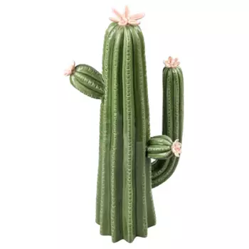 Декоративная фигура Dream River Кактус керамика зеленый 12x40 см