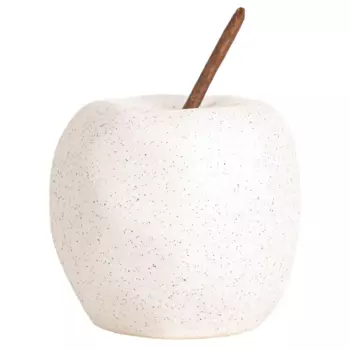 Декоративная фигура Dream River Яблоко керамика белый 8.1x11 см