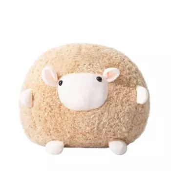 Декоративная подушка Барашек 30 см цвет бежевый