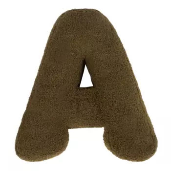 Декоративная подушка Буква А 20x40 см цвет зеленый