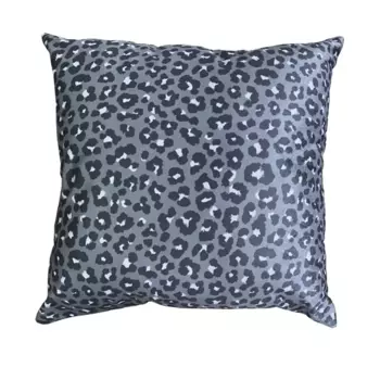 Декоративная подушка Леопард 45x45 см цвет серый