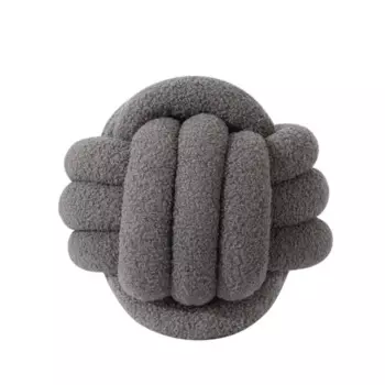 Декоративная подушка Узел 30 см цвет графит