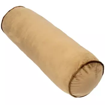 Декоративная подушка Валик 60x20 см цвет бежевый