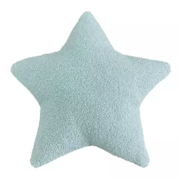 Декоративная подушка Звезда 40x40 см цвет бирюзовый