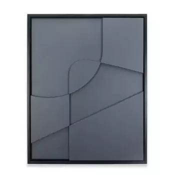Декоративное панно Геометрия полистирол черный 40x50 см