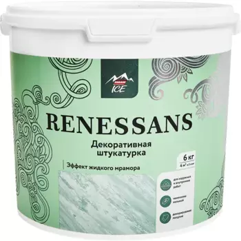Декоративное покрытие Parade Renessans Жидкий мрамор цвет слоновая кость 6 кг