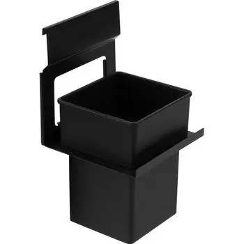 Держатель большого стакана Lund для рейлинга металл цвет чёрный