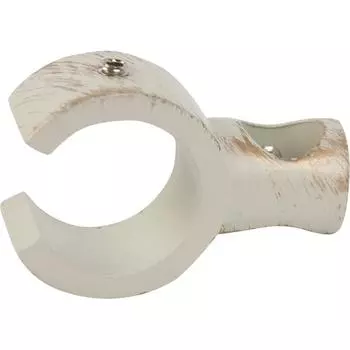 Держатель для штанги 3 см цвет белый антик