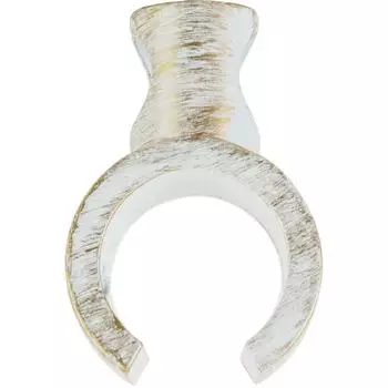 Держатель для третьей штанги Orbis, металл, цвет античный белый, 2 см