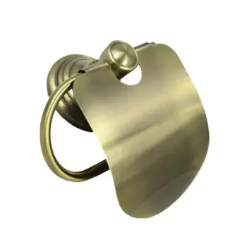 Держатель для туалетной бумаги Bath Plus Bronx Gold с крышкой цвет золото