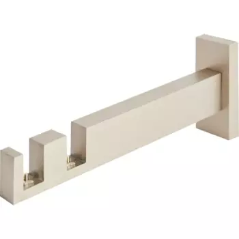 Держатель двухрядный Inspire Квадро алюминий цвет сатин 16 см