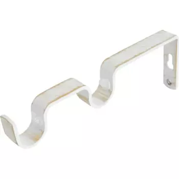 Держатель двухрядный Inspire сталь цвет белый классик D20 мм