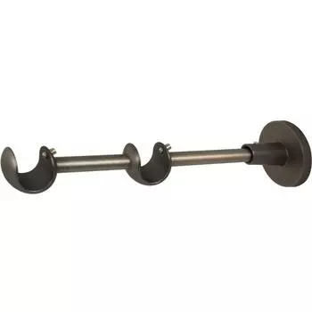 Держатель двухрядный открытый 12/20 см цвет титан