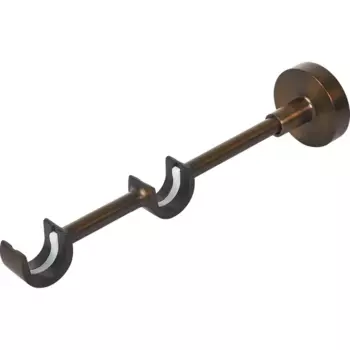 Держатель двухрядный открытый Inspire металл цвет античная медь 2 см