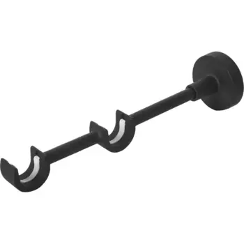 Держатель двухрядный открытый Inspire металл цвет черный 2 см