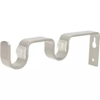 Держатель двухрядный простой Inspire металл цвет хром 2 см